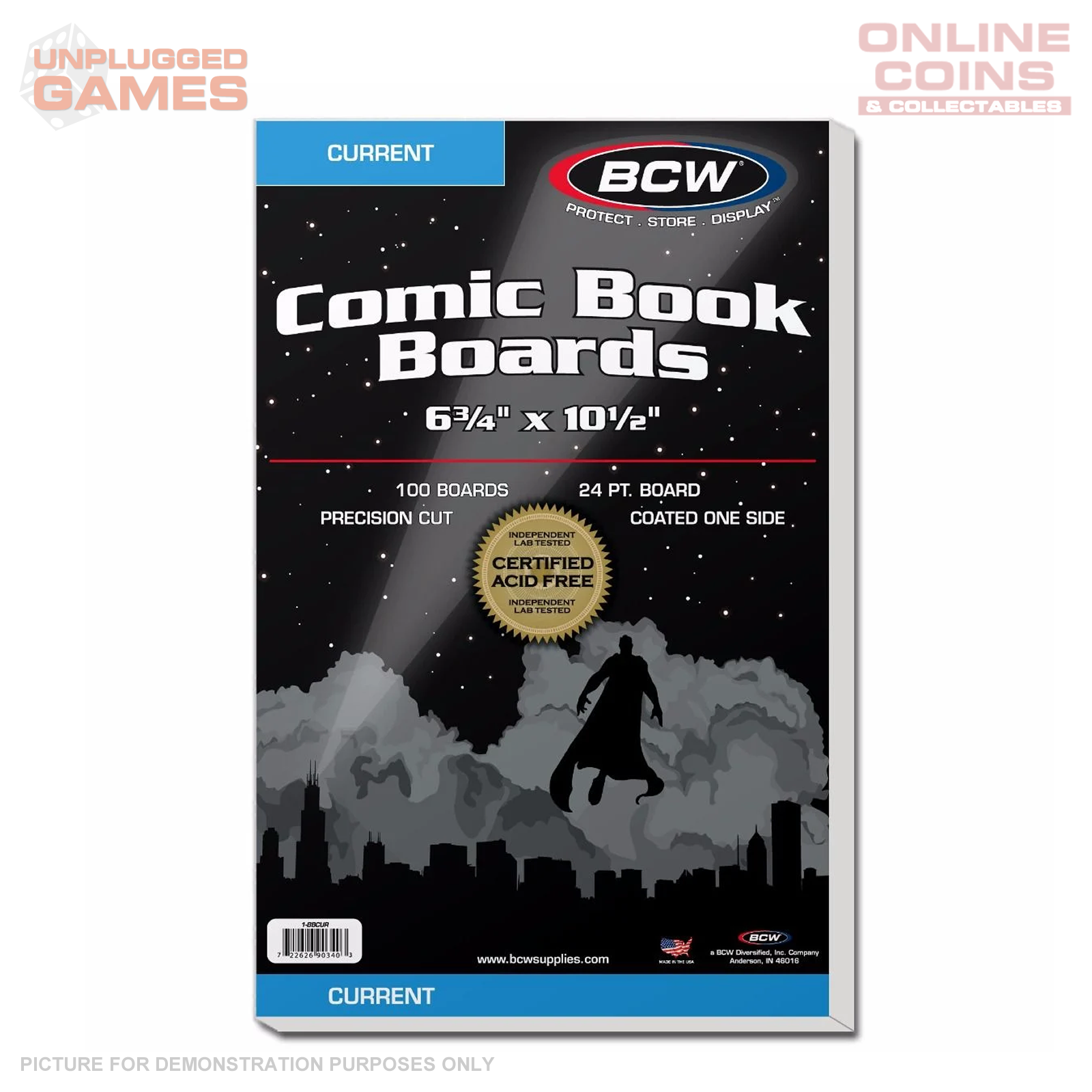 BCW Comic Backing Boards - CURRENT Pack of 100